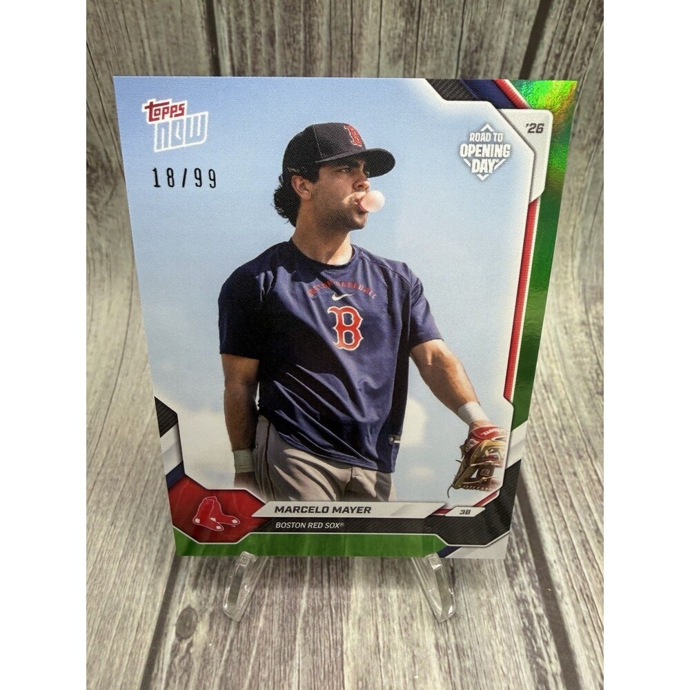 2026 Topps Now Road To Opening Day Marcelo Mayer Green Parallel 18/99 #0D-16